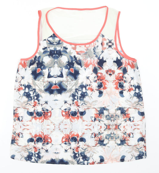 Womens UK Size 42 Only Blue Basic Tank