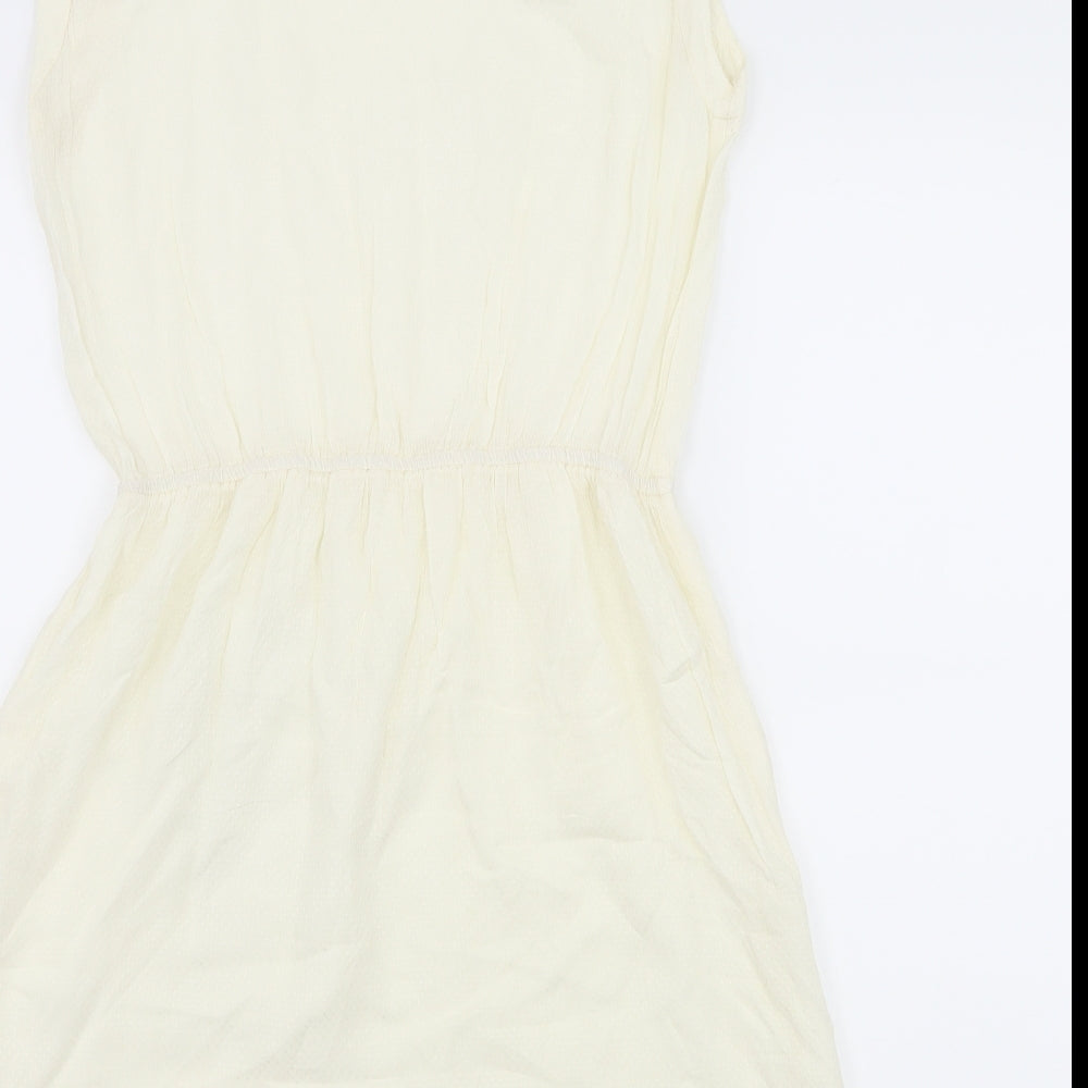 Kilibbi Womens Ivory Skater Dress Size M
