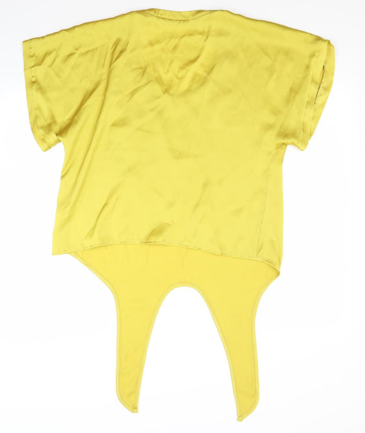 Atmosphere Womens Yellow Basic Blouse Size 14