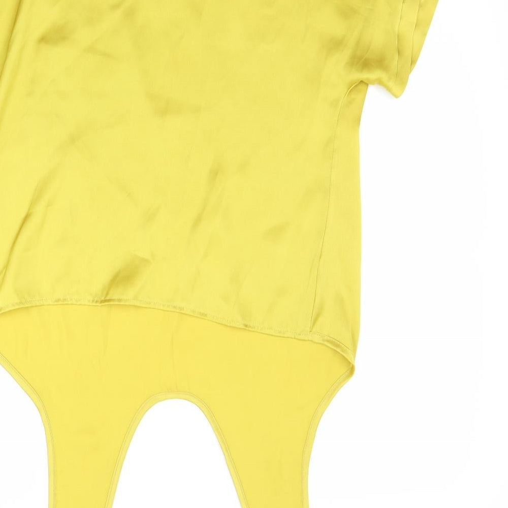 Atmosphere Womens Yellow Basic Blouse Size 14