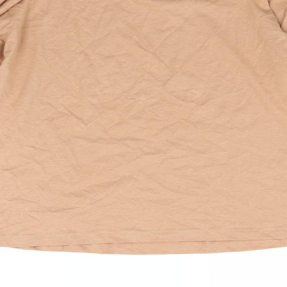 Mng Womens Beige Basic T-Shirt Size S