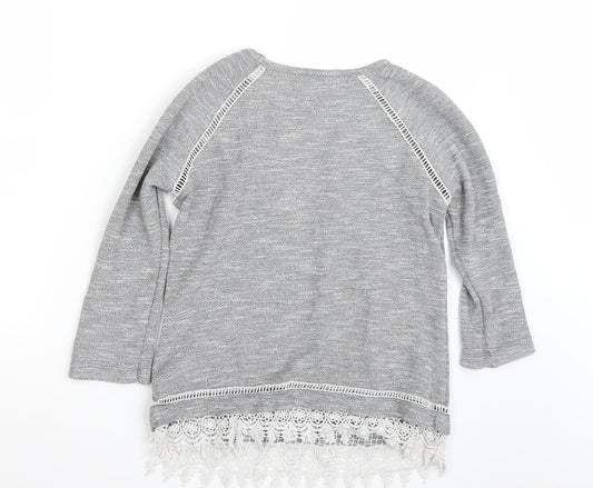 TU Womens Grey Basic T-Shirt Size 10