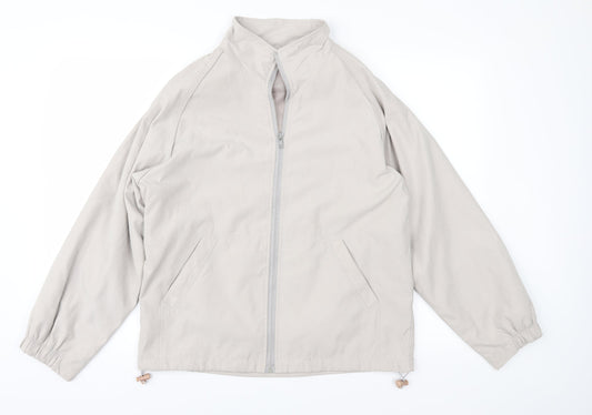 Additional front view of E-vie women’s grey jacket, size UK 10