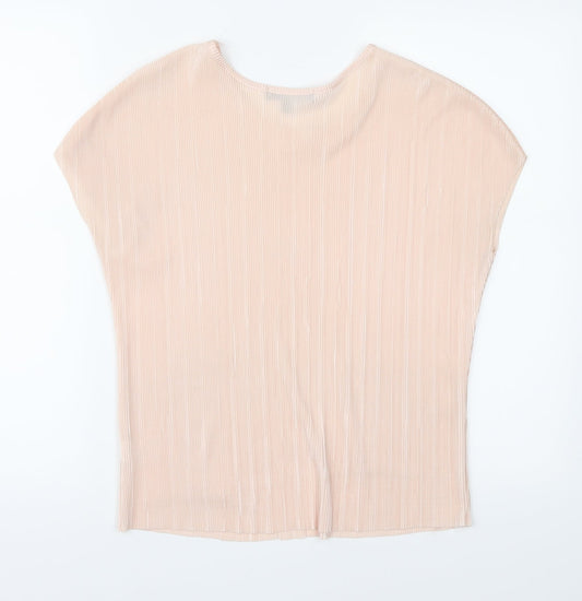 Missguided Womens Pink Basic Blouse Size 6