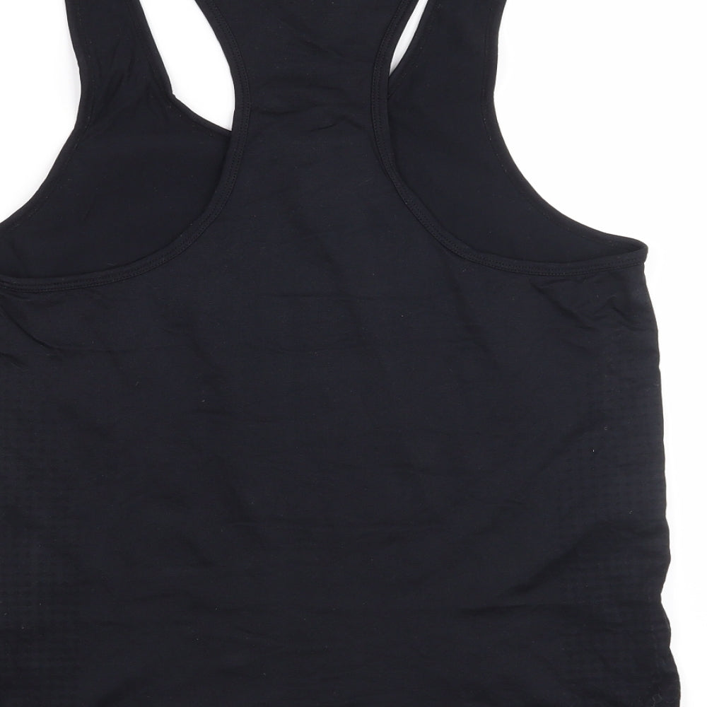 Womens UK Size 14 Workout Black Basic T-Shirt