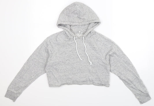 Additional front view of Divided women’s grey pullover hoodie, size S