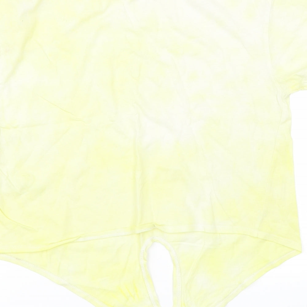 915 Girls Yellow Basic T-Shirt Size 12-13 Years