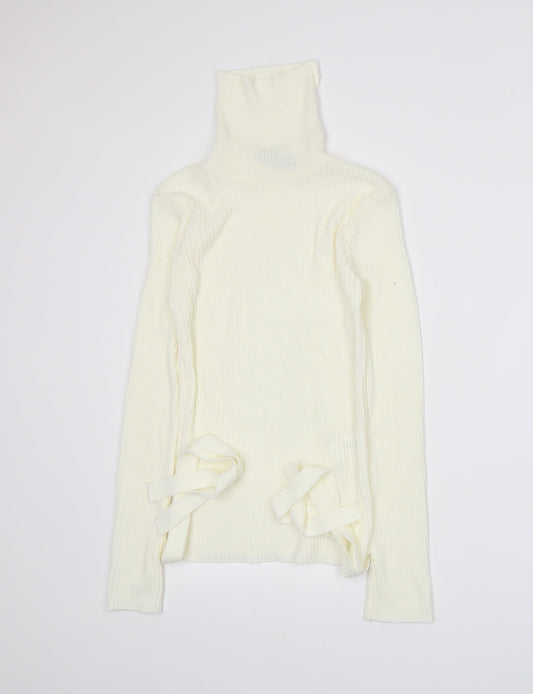 I SAW IT FIRST Womens Ivory Knit Pullover Jumper Size M