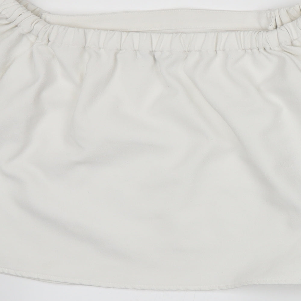 Glamorous Womens White Basic T-Shirt Size S