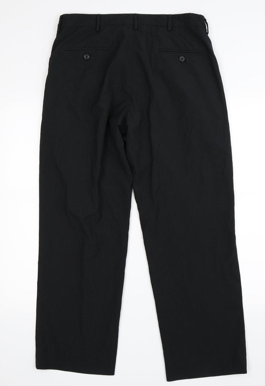 Kenneth Cole Mens Black Trousers Size 33 in L30 in