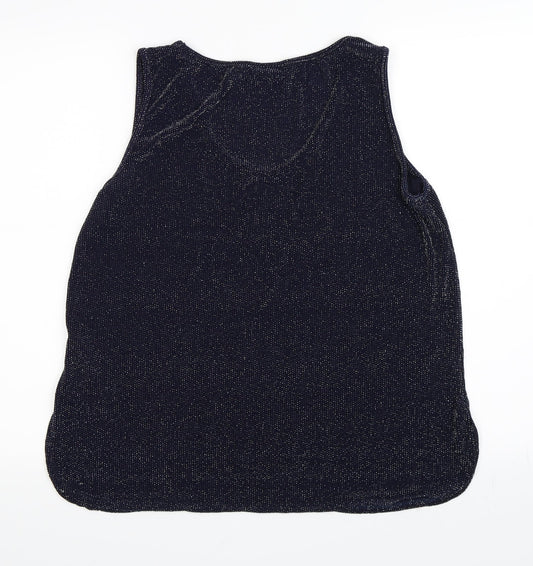 Womens UK Size 14 Wallis Blue Basic T-Shirt