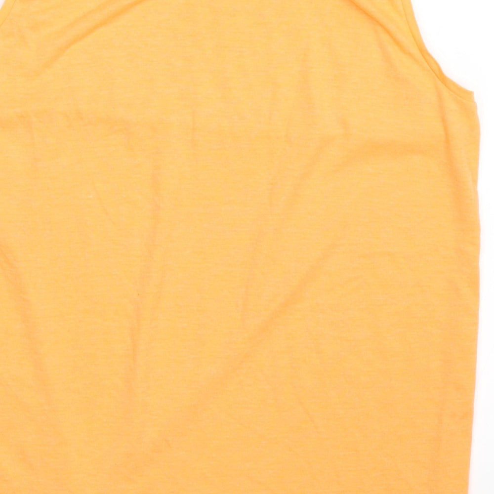 Papaya Womens Orange Basic Tank Size 14