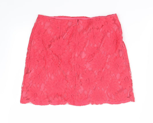 New Look  Womens Pink   Mini Skirt Size 10
