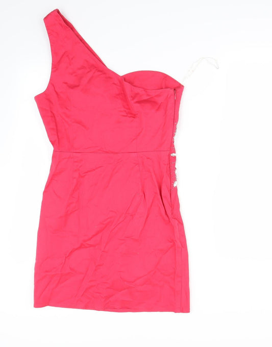Lipsy Womens Pink Mini Size 14