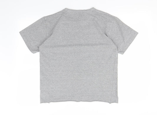 Topshop Womens Grey Basic T-Shirt Size 8