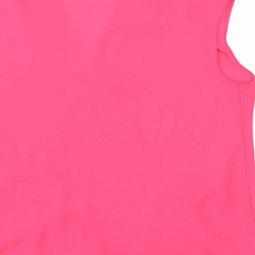 Womens UK Size S Wallis Pink Basic Blouse