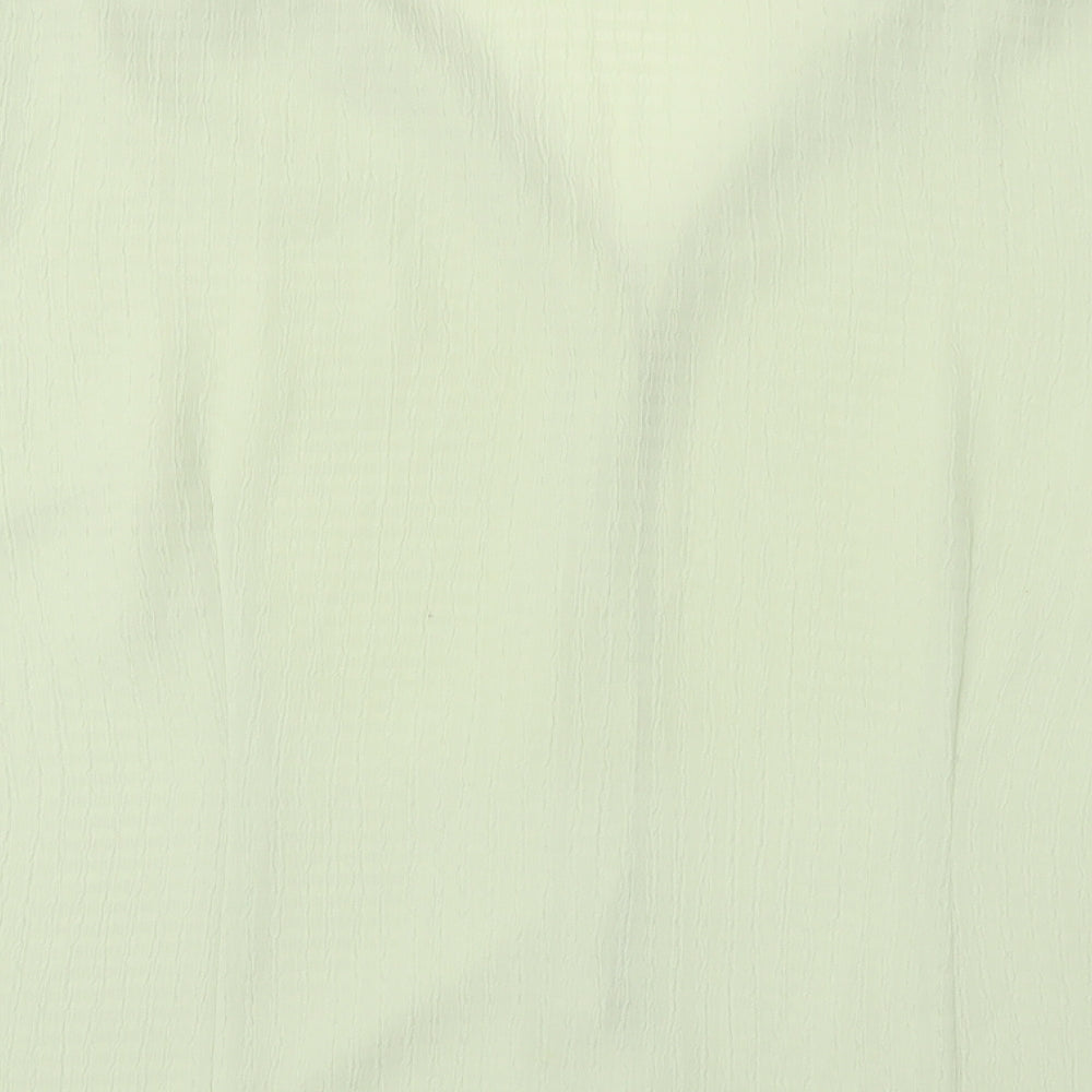 Womens UK Size 20 Marks and Spencer Green Basic Button-Up