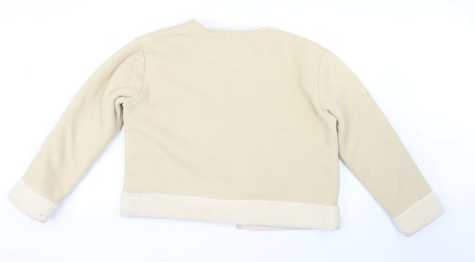 Back view of Active women’s ivory jacket, size UK 18