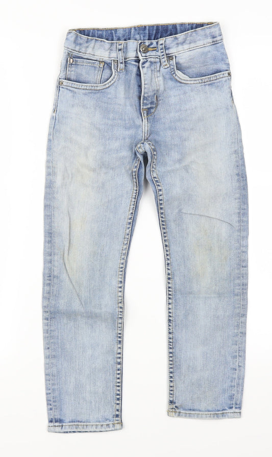 H&M Boys Blue Denim Straight Jeans Size S