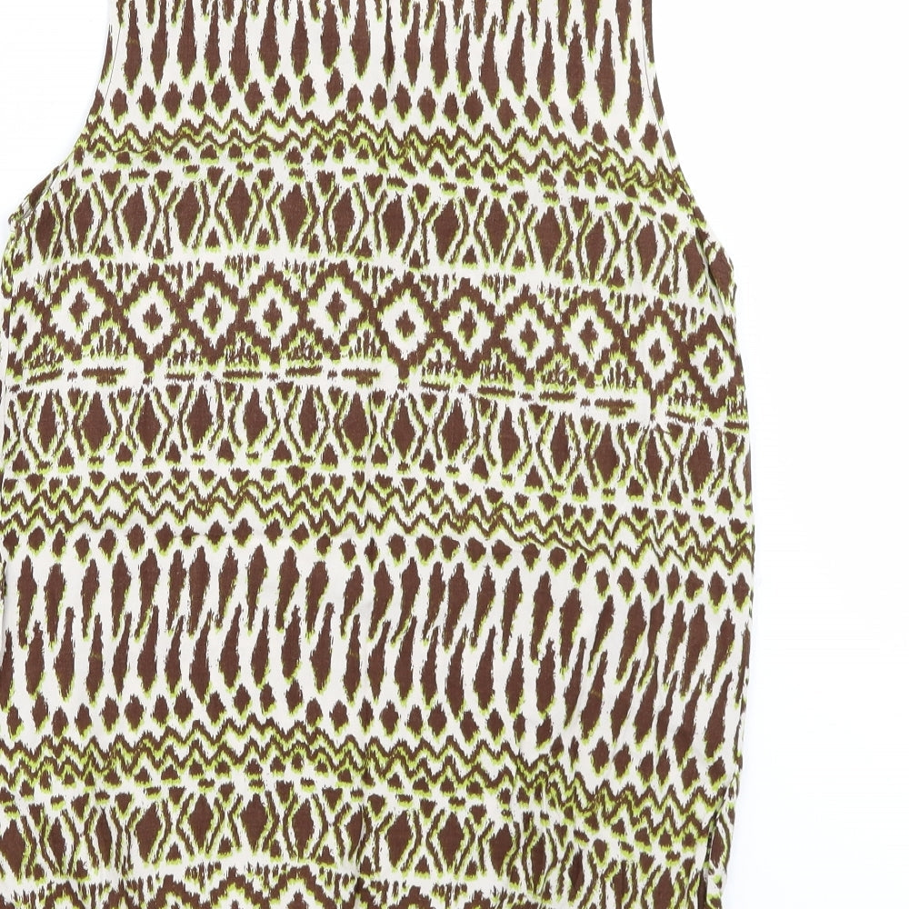 Womens UK Size 12 BHS Multicoloured Camisole Blouse
