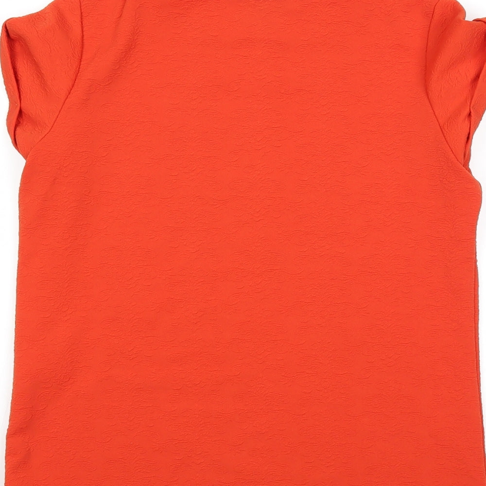 Womens UK Size 8 Warehouse Orange Basic Tank