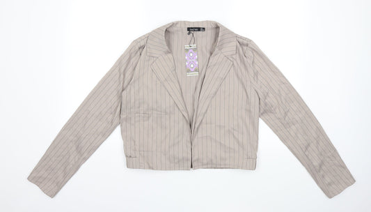 Womens UK Size 8 Boohoo Beige Jacket