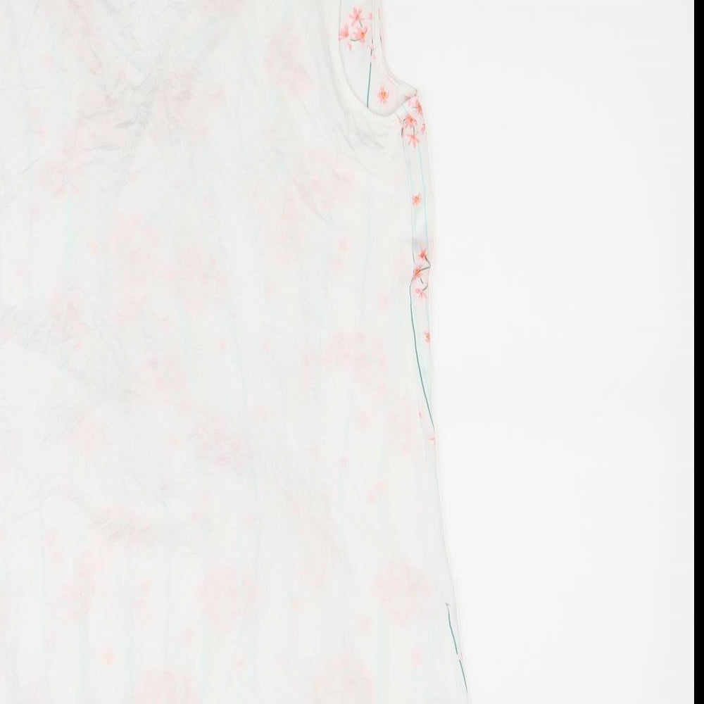 Womens UK Size S Preworn White Basic Button-Up