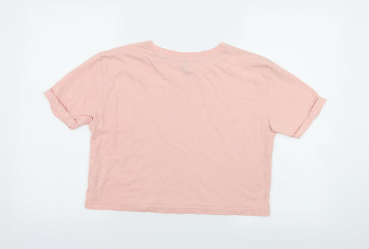 ellesse Womens Pink Jersey Basic T-Shirt Size 8