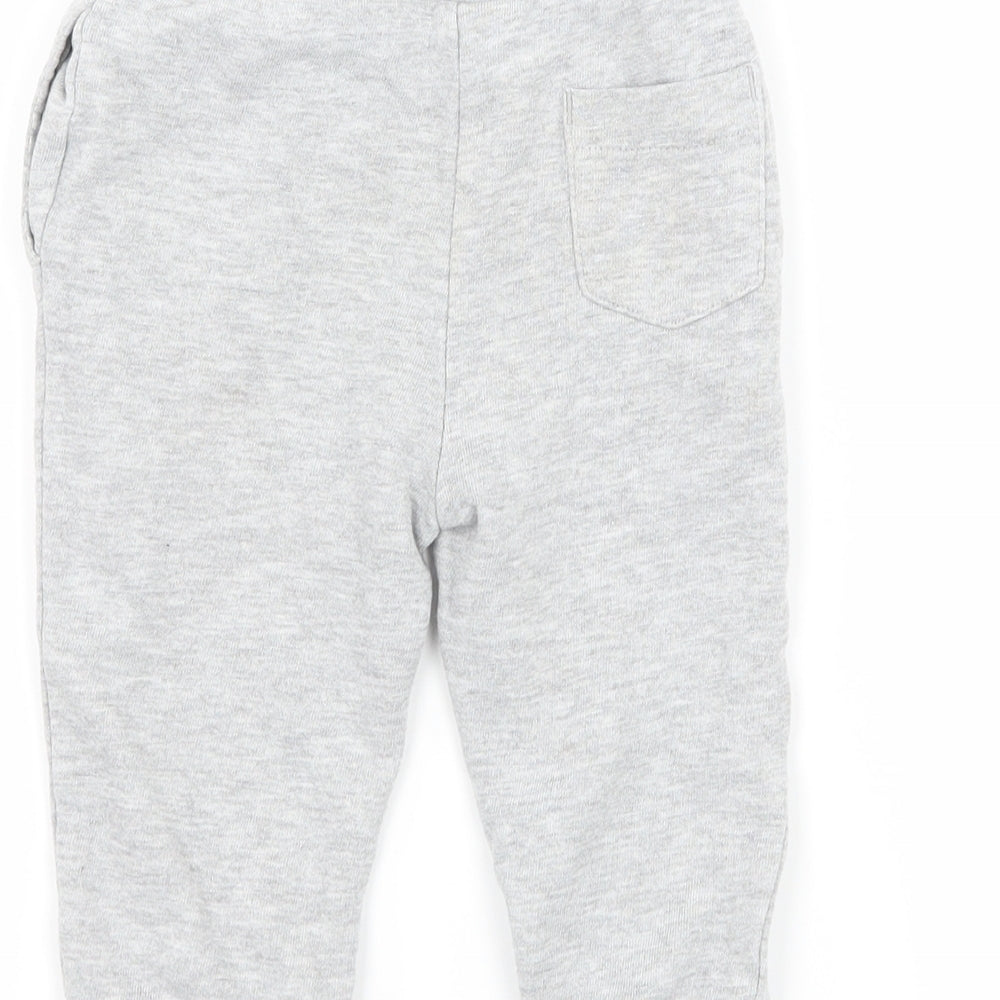 Juicy Couture Girls Grey Geometric Jersey Jogger Trousers Size 12 Months - Juicy