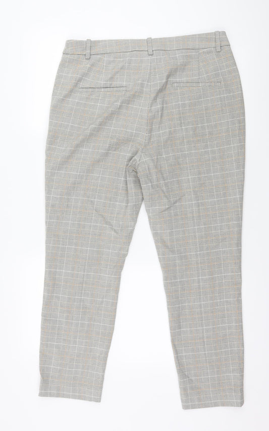 Womens UK Size 34 in Preworn Regular Fit Grey Trousers