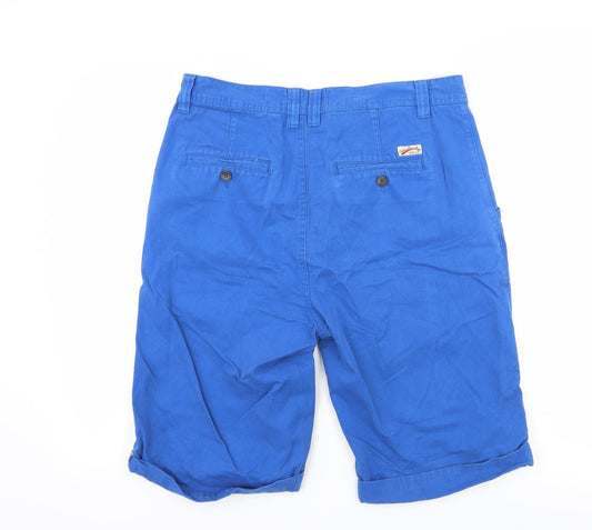 Tokyo Laundry Mens Blue Denim Bermuda Shorts Size M