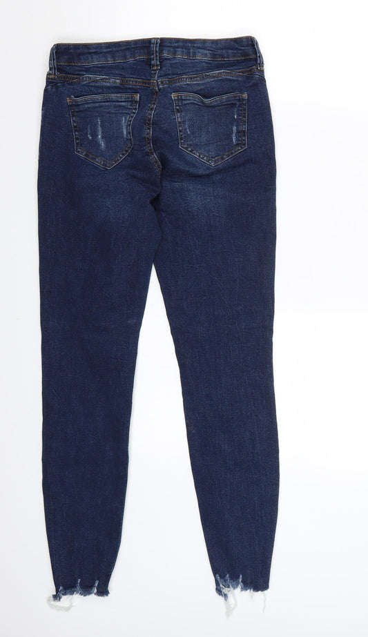 Denim & Co. Womens Blue Cropped Jeans Size 8 L26 in