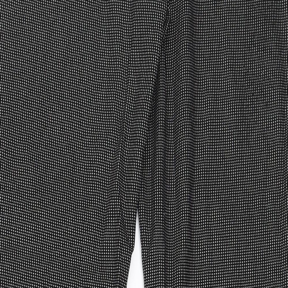 Womens UK Size 16 Hilary Radley Regular Fit Black Trousers