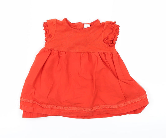 NEXT Girls Orange Fit & Flare Size 3-6 Months