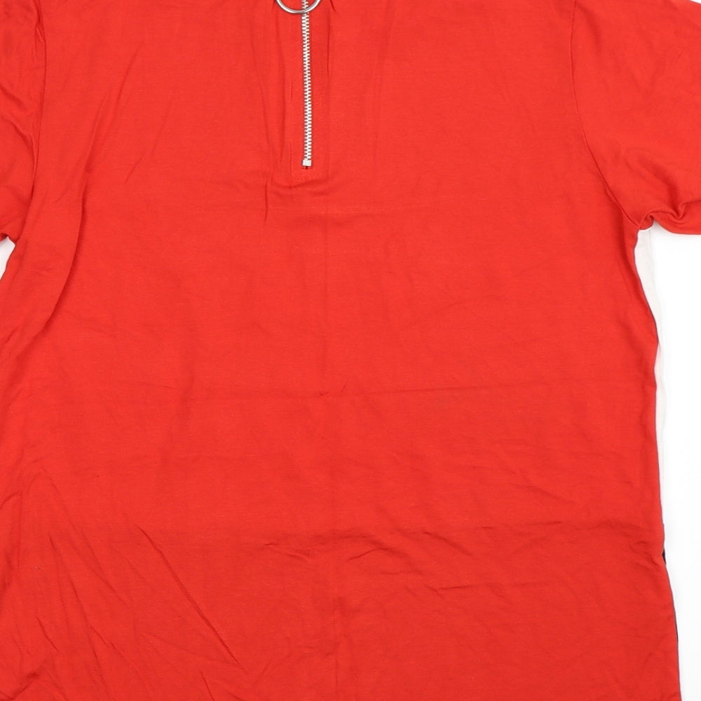 Womens UK Size 10 Select Red Basic T-Shirt