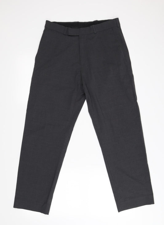 Womens UK Size 32 Debenhams Regular Fit Grey Trousers