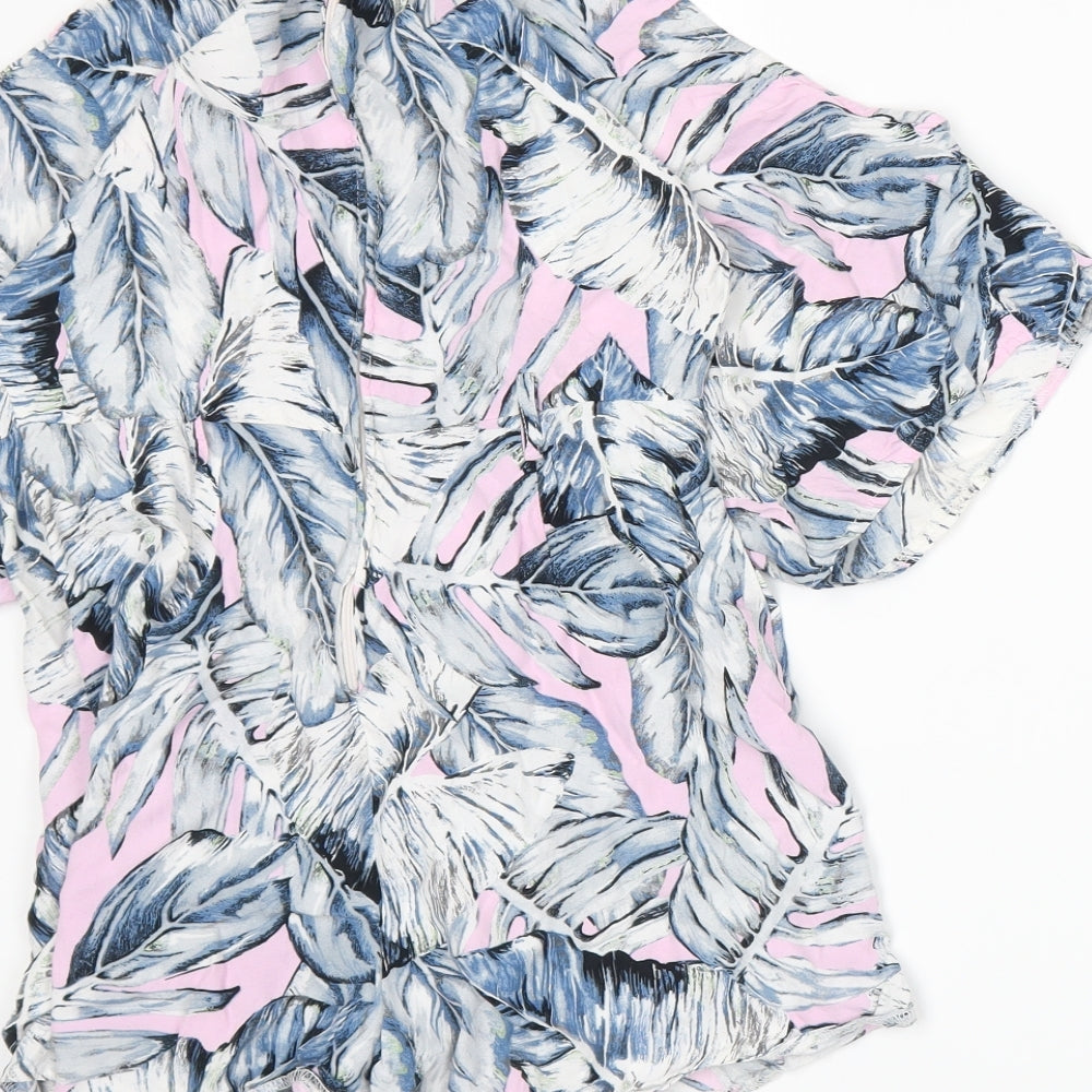 Miss Selfridge Womens Black Floral A-Line Size 10