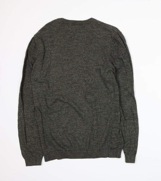 ASOS Mens Green Knit Pullover Jumper Size M