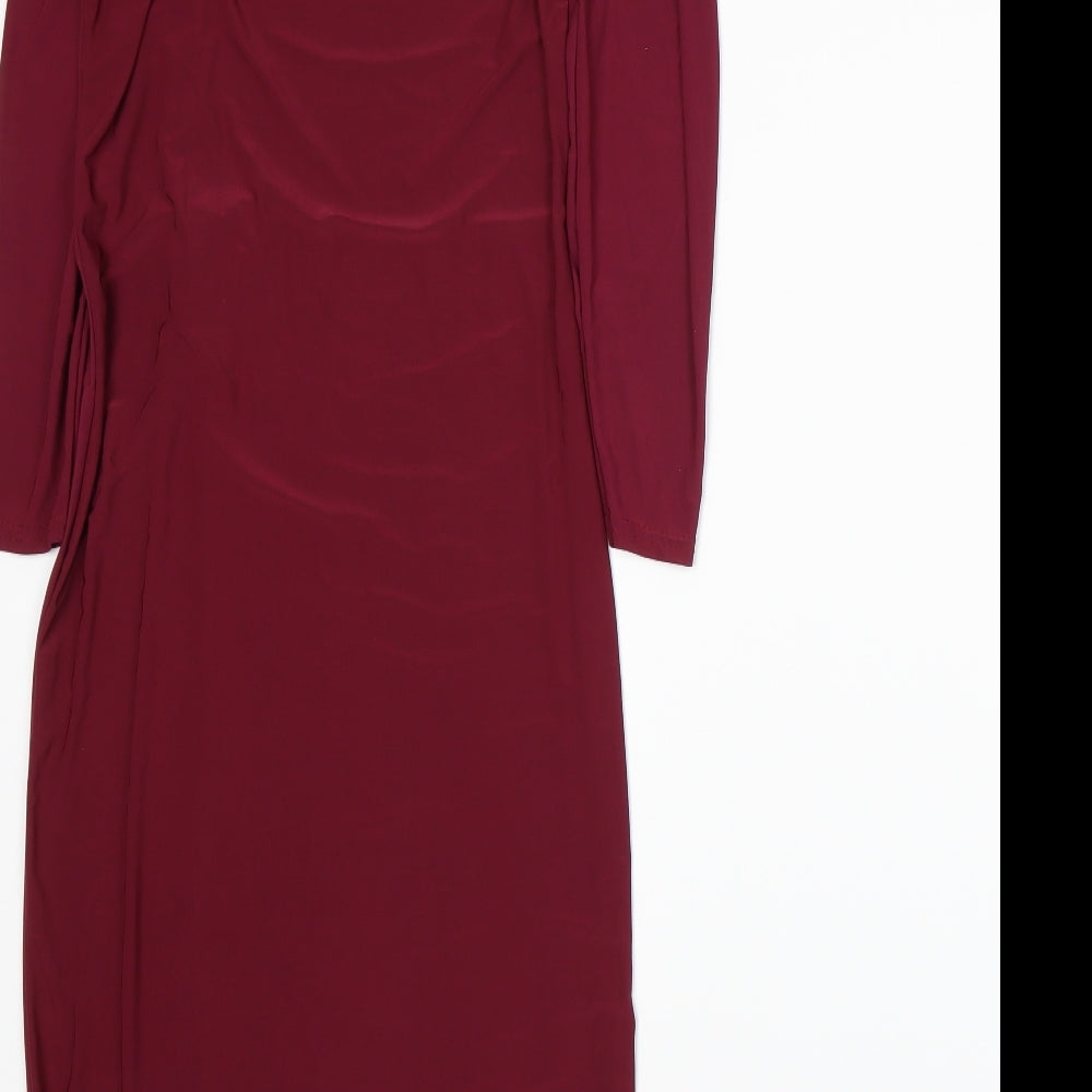 New England Womens Red A-Line Size S