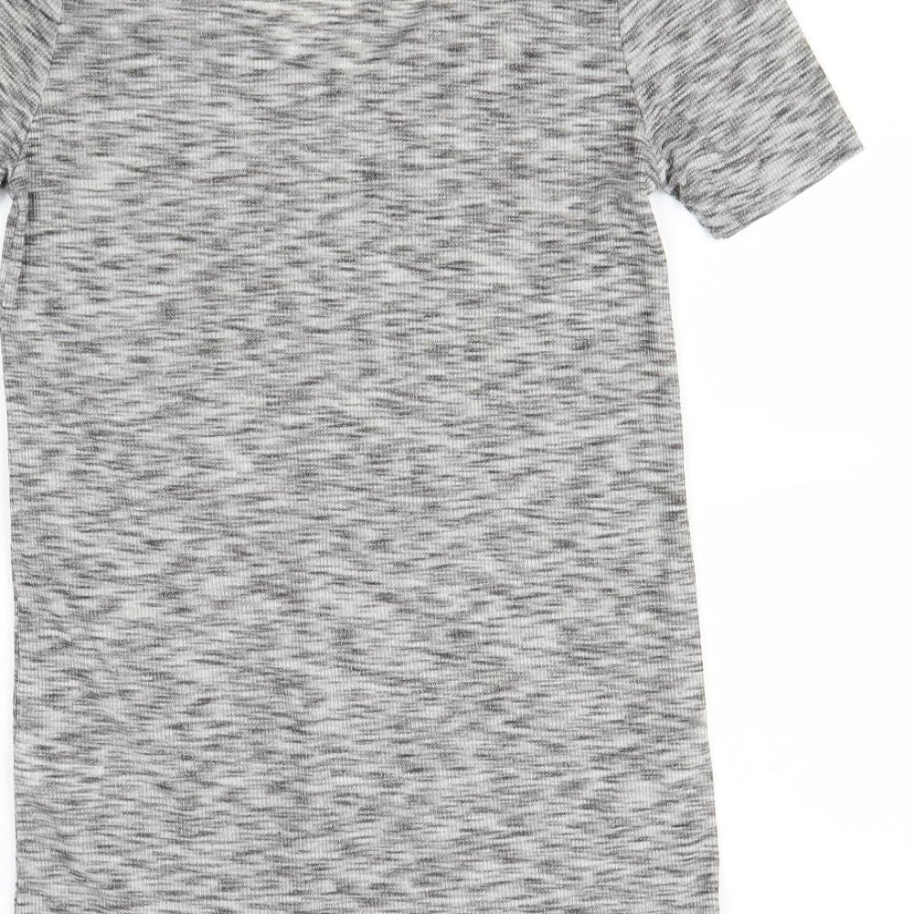 Womens UK Size 10 Papaya Grey Basic Polo