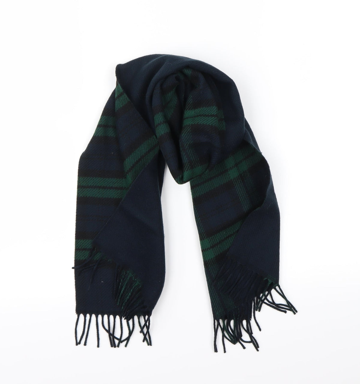 Front view of Preworn Multicoloured Check Scarf