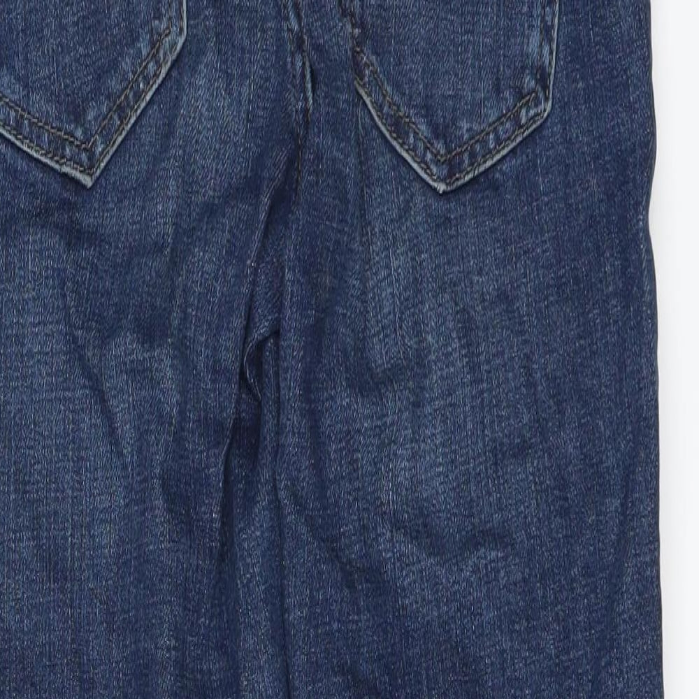 Topshop Womens Blue Skinny Jeans Size 25 in L32 in - DISTRESSED