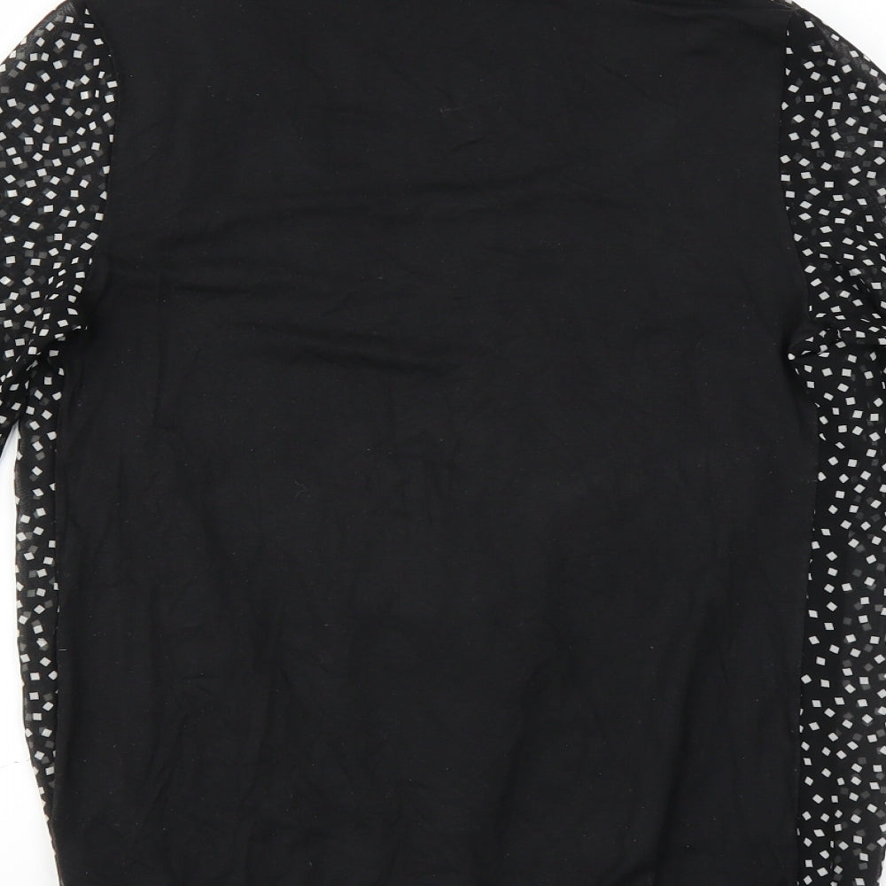 Womens UK Size 8 George Black Basic Blouse