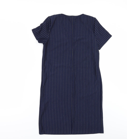 Primark Womens Blue Striped T-Shirt Dress Size 4