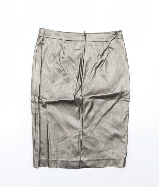ESMARA Womens Brown   Straight & Pencil Skirt Size 8  - Leather Effect