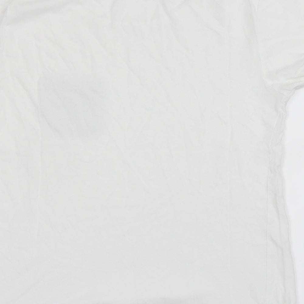Womens UK Size XS NEXT White Basic T-Shirt