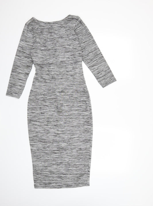 Papaya Womens Grey Bodycon Size 8