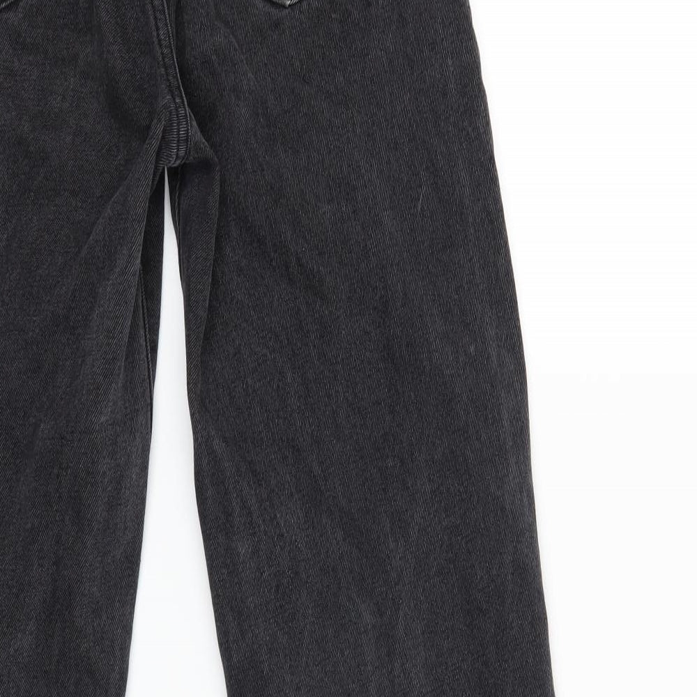 SheIn Womens Black Denim Straight Jeans Size XS L30 in