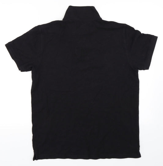 Easy Mens Black Polo Size M