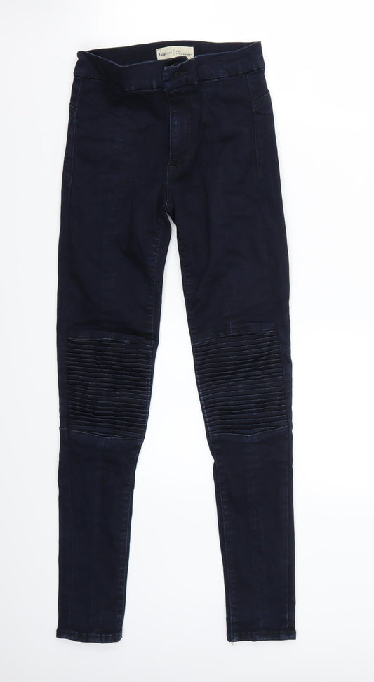 Additional front view of Gap women’s blue skinny jeans, size UK 24, 27-inch leg